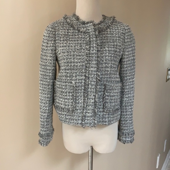 J.Crew NWT Tweed Jacket W/ Zippers. 2